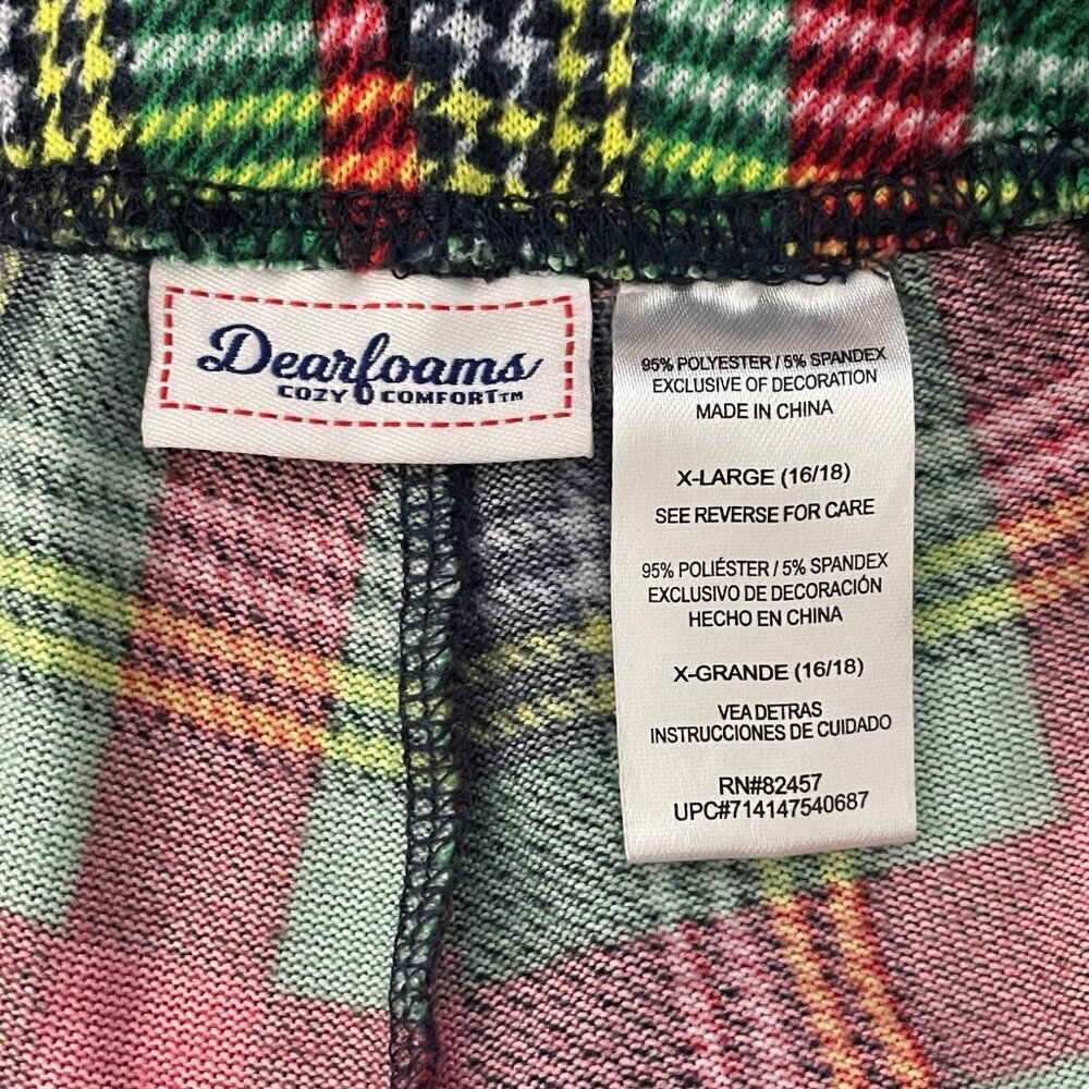 Dearfoams Christmas Plaid Joggers Size XL‎ - Picture 5 of 5
